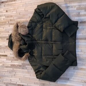 Vince Green Cropped Puffer
